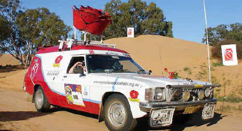 ‘Rosie’, the official Cystic Fibrosis Australia rally car, is driven by Cystic Fibrosis CEO Terry Stewart each year. ‘Rosie’, the official Cystic Fibrosis Australia rally car, is driven by Cystic Fibrosis CEO Terry Stewart each year.